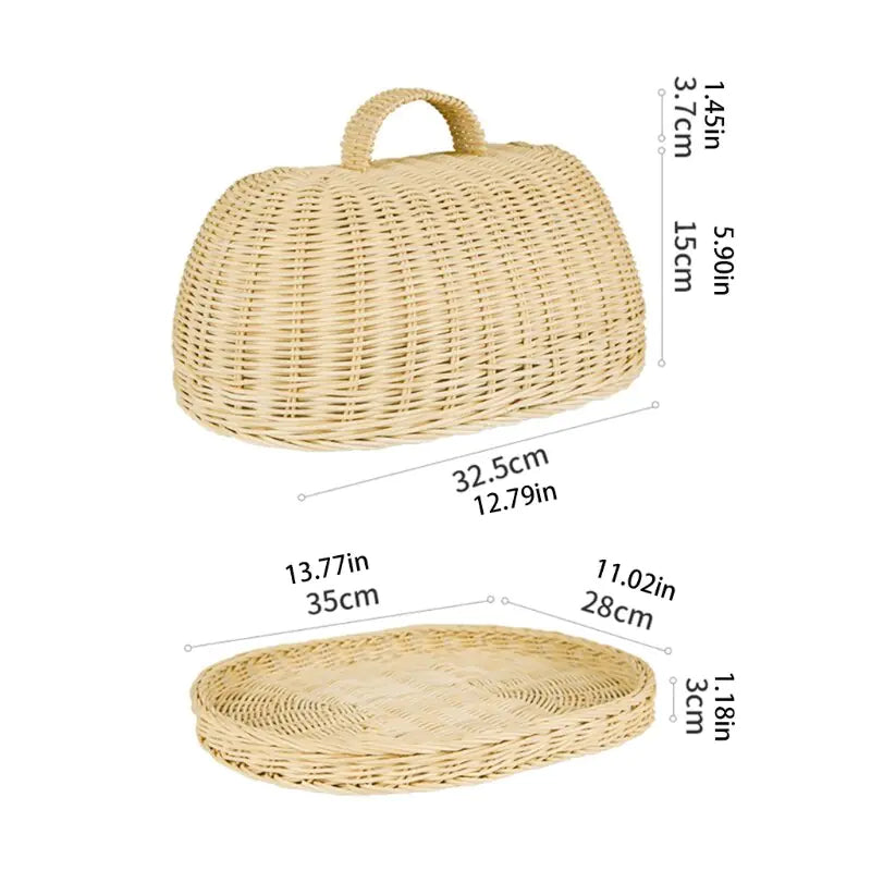 Rattan Handwoven Bread Basket