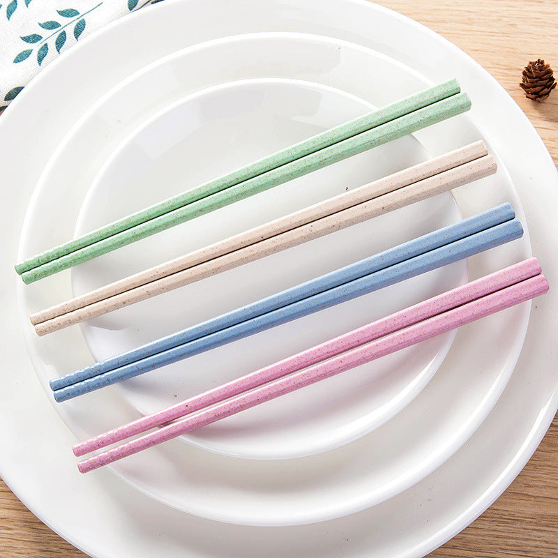 Reusable Wheat Straw Chopsticks – Sets of 1/2/5