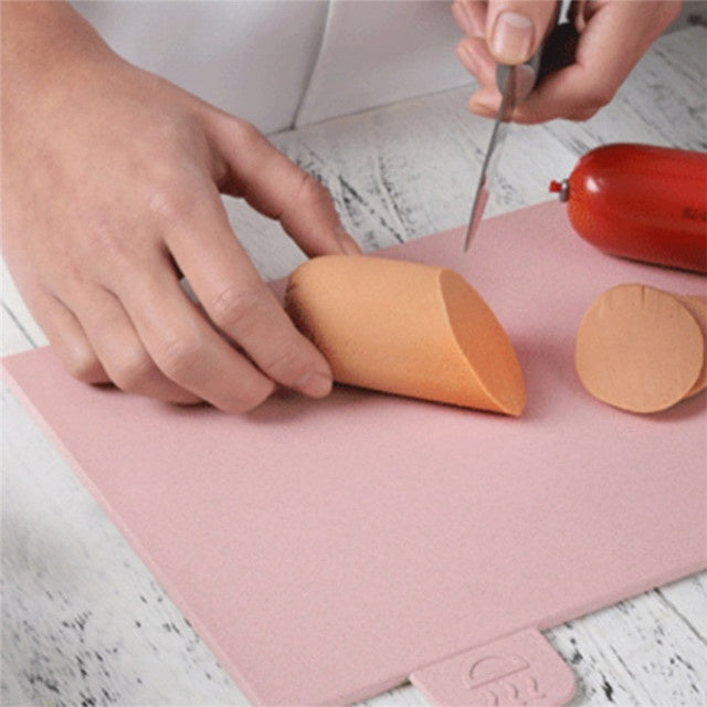 Cutting Board Set with Stand - Wheat Straw 4-Piece