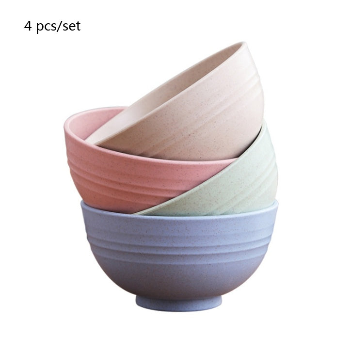 Wheat Straw Bowls Set