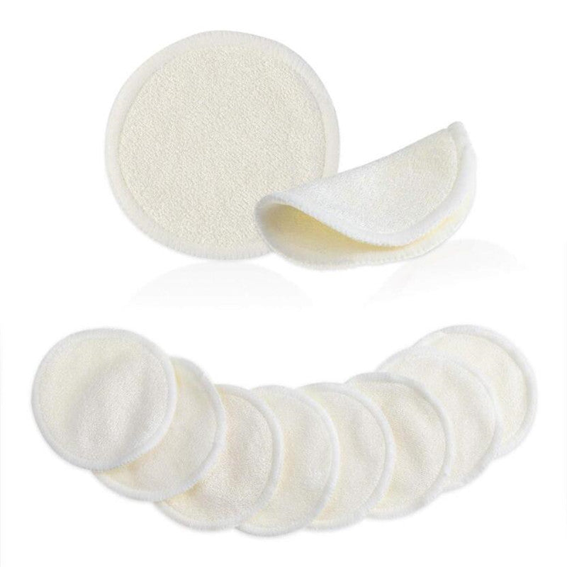 Reusable Bamboo Fiber Makeup Remover Pads - 12 Pack