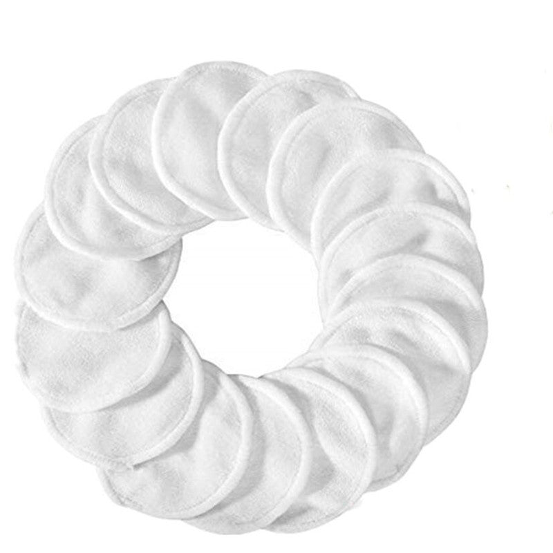 Reusable Bamboo Fiber Makeup Remover Pads - 12 Pack