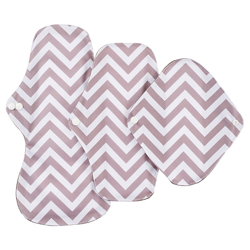Reusable Bamboo Charcoal Menstrual Pads - 3-Pack