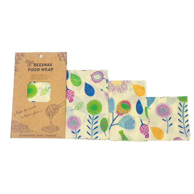 Beeswax Food Wraps – 3-Pack, 4-Pack & DIY Roll