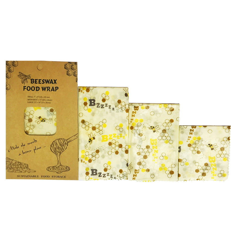 Beeswax Food Wraps – 3-Pack, 4-Pack & DIY Roll