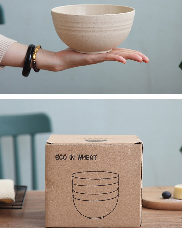 Wheat Straw Bowls Set