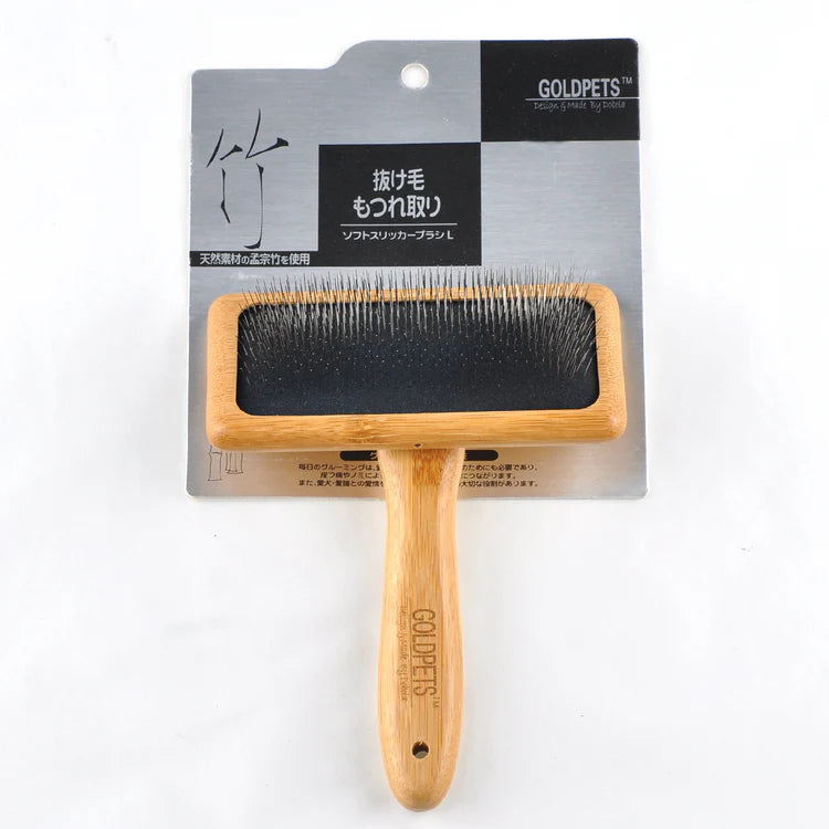 Bamboo and Wood Cushion Pet Comb