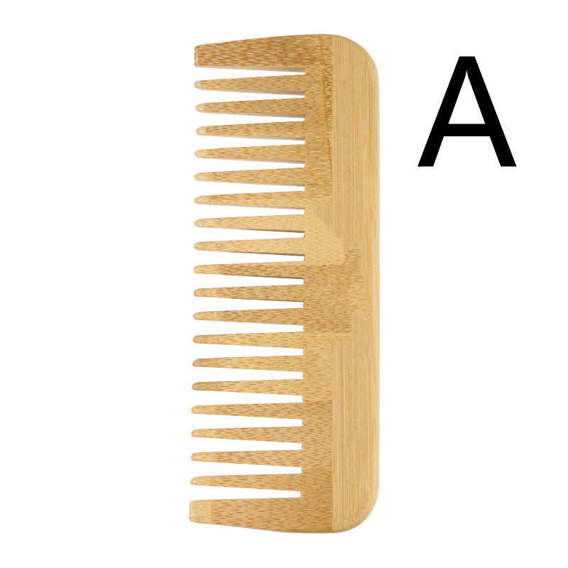 Bamboo Comb Set – Wide, Fine, and Tail Comb