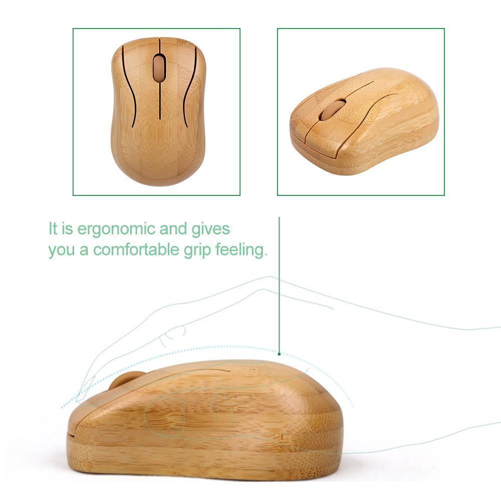 Bamboo Wireless Keyboard and Mouse Set