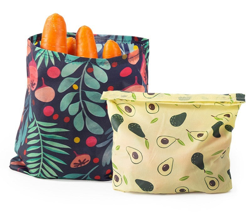Reusable Beeswax Food Pouch - Multiple Designs & Sizes