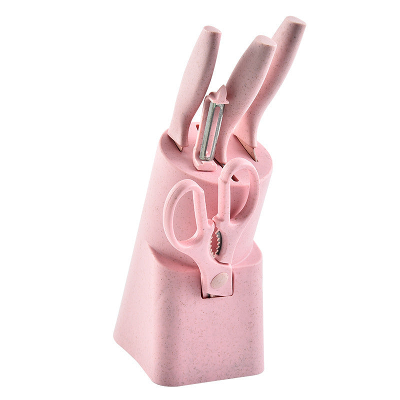 Wheat Straw & Stainless Steel Kitchen Utensil Set