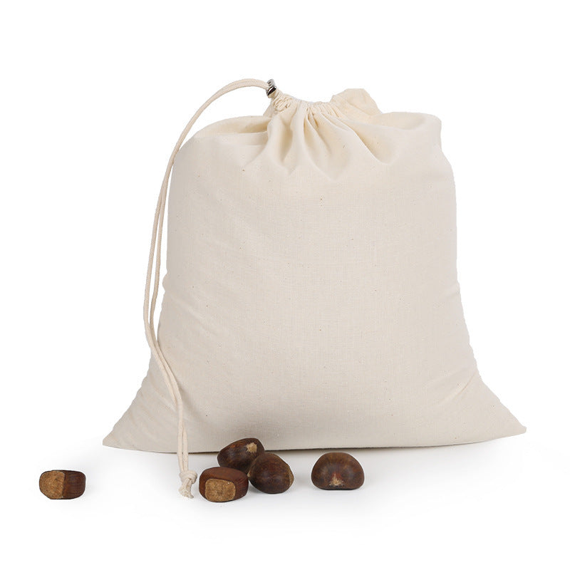 Multi-Purpose Cotton Drawstring Bag - Food Storage