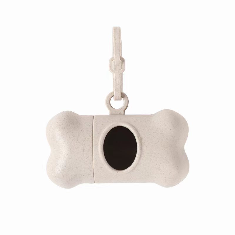 Wheat Straw Pet Waste Bag Dispenser - Bone Shaped