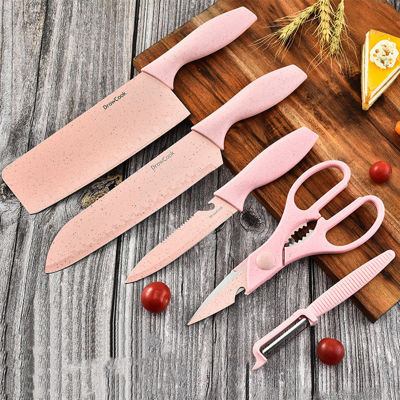 Wheat Straw & Stainless Steel Kitchen Utensil Set