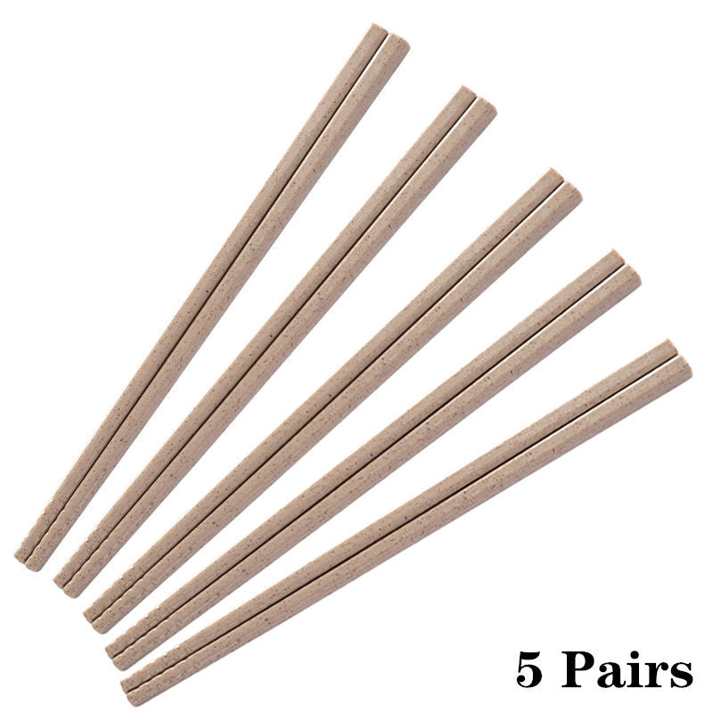 Reusable Wheat Straw Chopsticks – Sets of 1/2/5