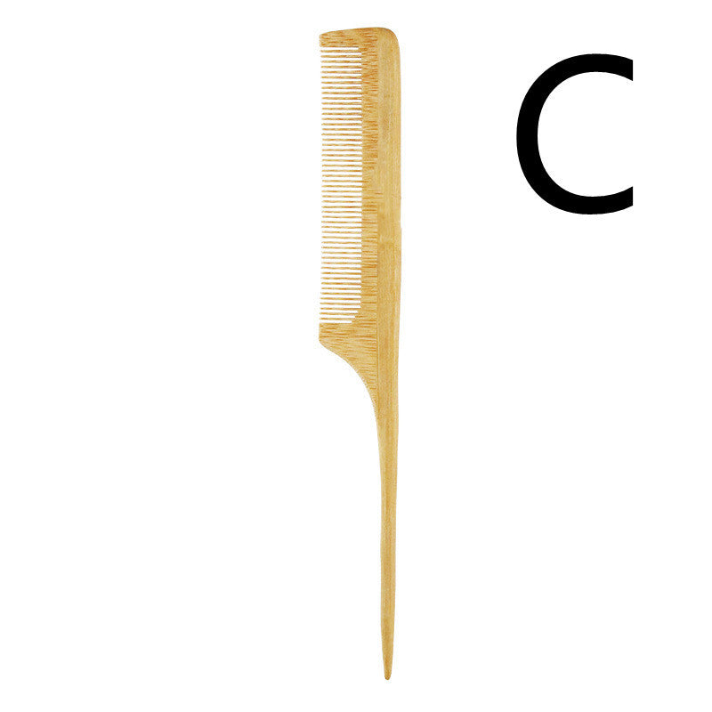 Bamboo Comb Set – Wide, Fine, and Tail Comb