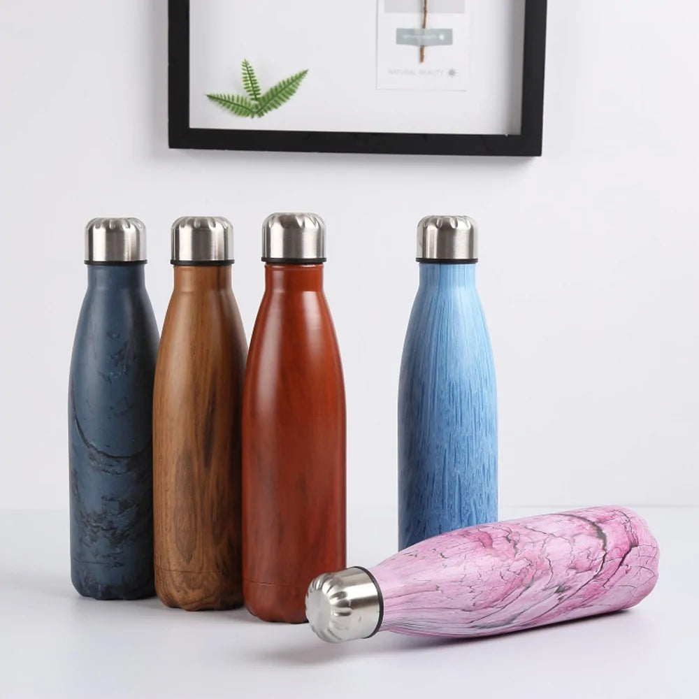 Stainless Steel Insulated Bottle - Keeps Drinks Hot or Cold