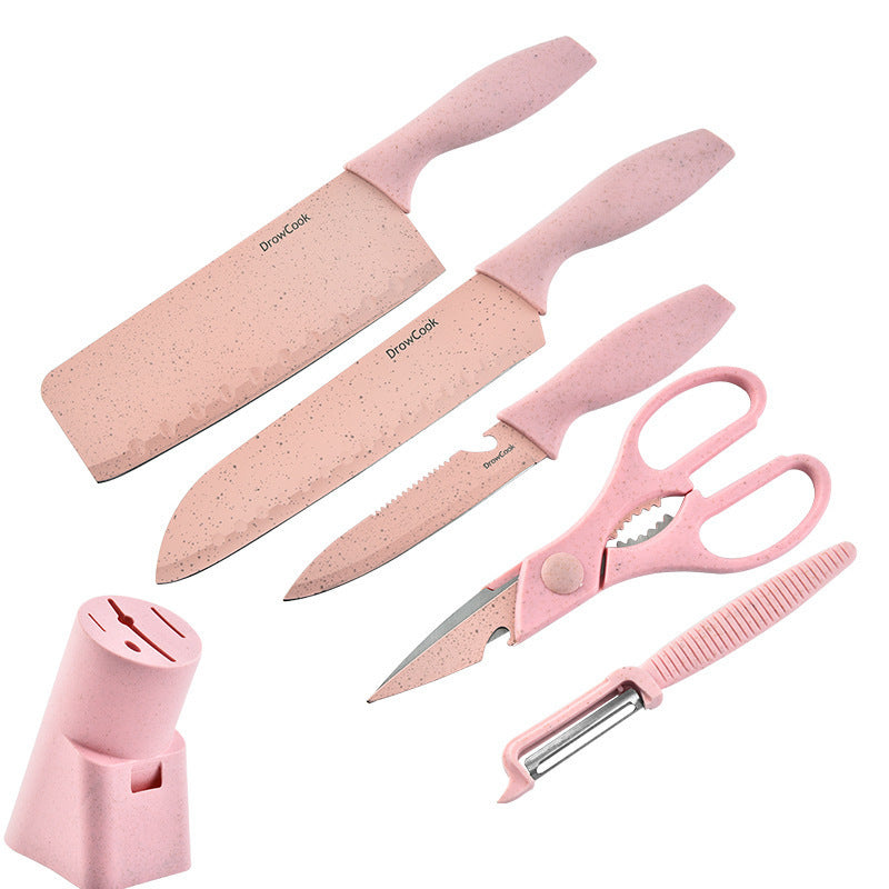 Wheat Straw & Stainless Steel Kitchen Utensil Set