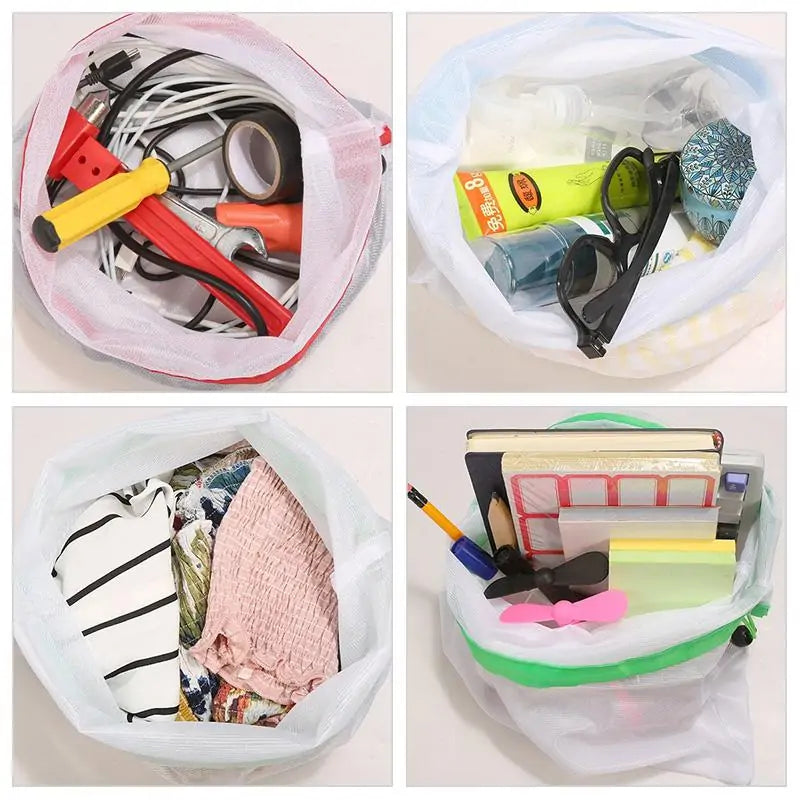 Reusable Mesh Bags - Set for Groceries, Storage, and Organization