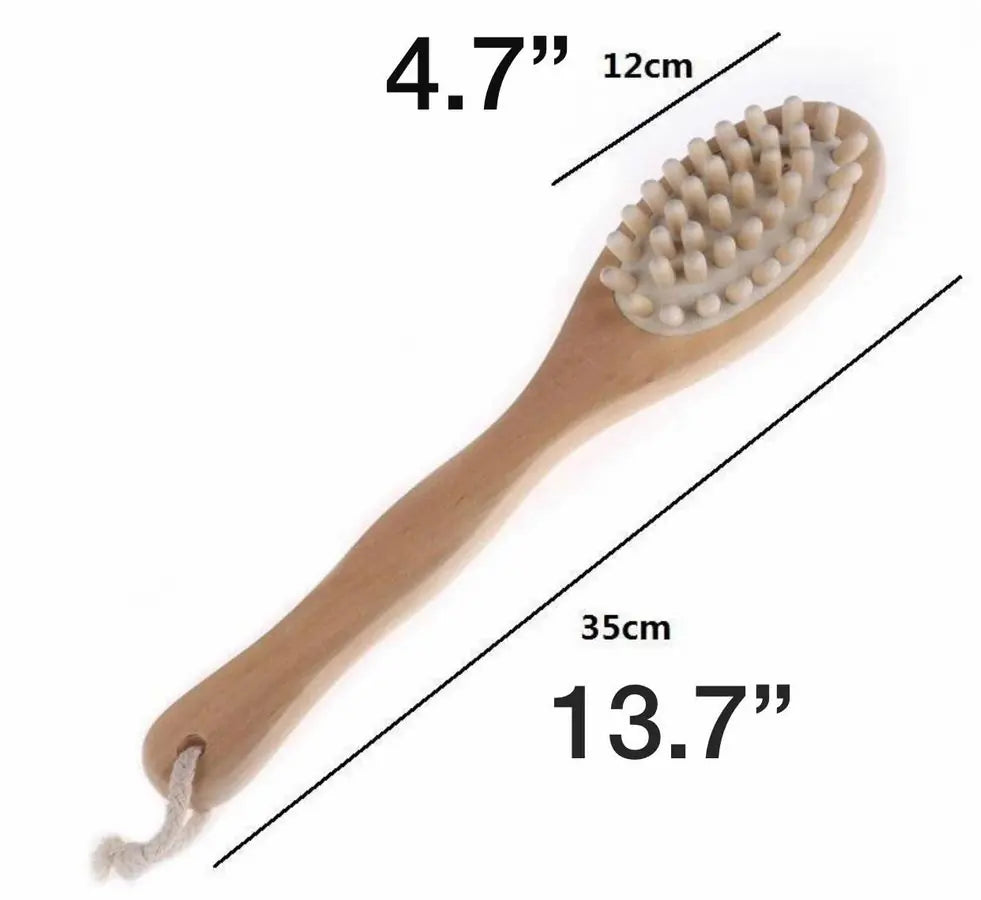 BeNat Bath & Body Massage Brush dimensions