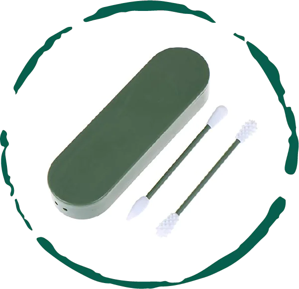 BeNat Reusable Silicone Cotton Swab - 2 Pack