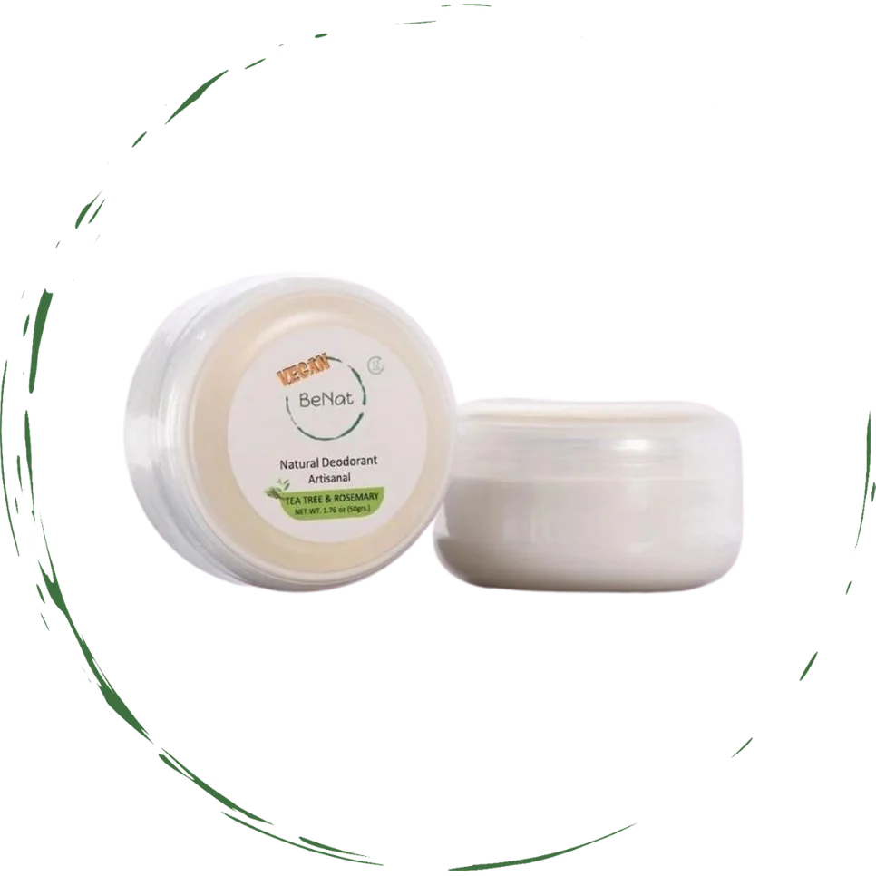 BeNat Vegan Deodorant Cream Tea Tree and Rosemary