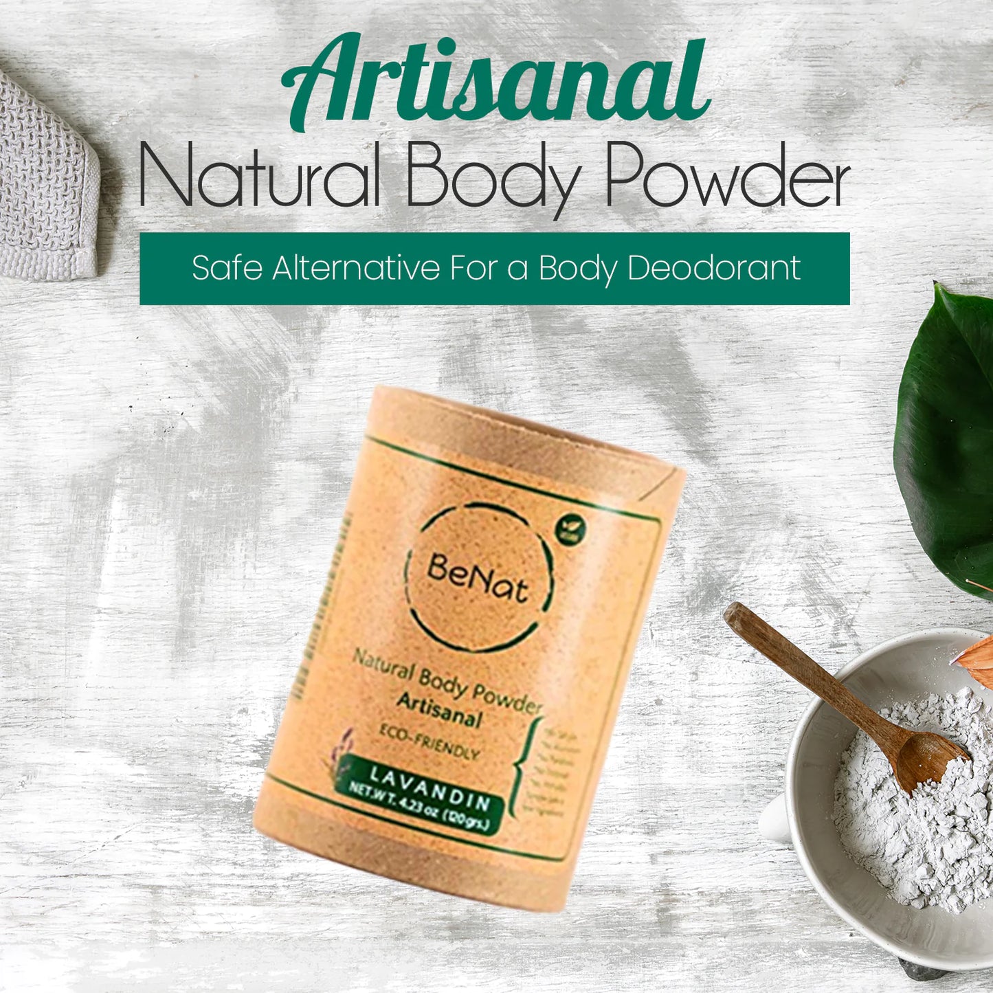 BeNat natural artisanal body powder