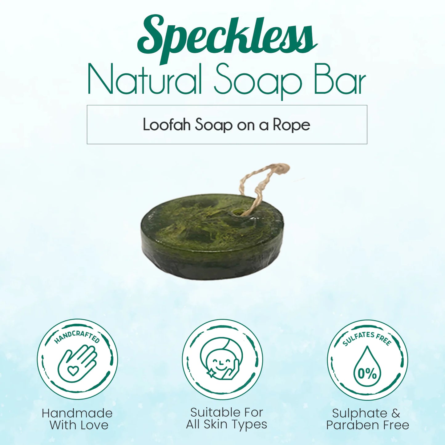 Speckless Soap Bar - Chia, Lemon, Parsley & Coconut Oil (USA Only)