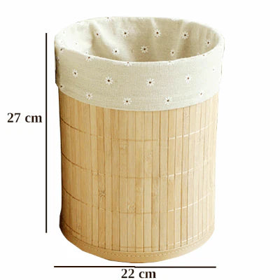 Natural Bamboo Trash Can
