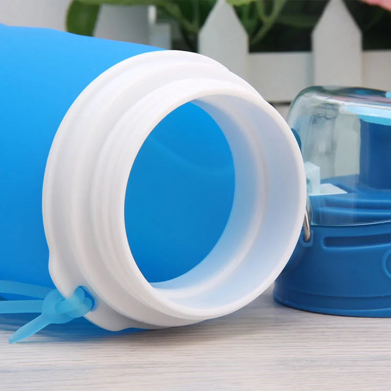 Silicone Water Bottle with Collapsible Design