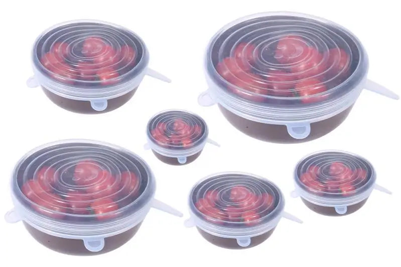Reusable Silicone Lids - Set of 6