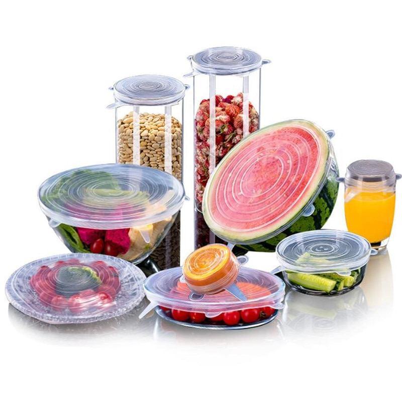Reusable Silicone Lids - Set of 6