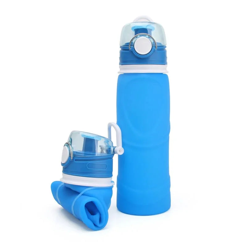 Silicone Water Bottle with Collapsible Design