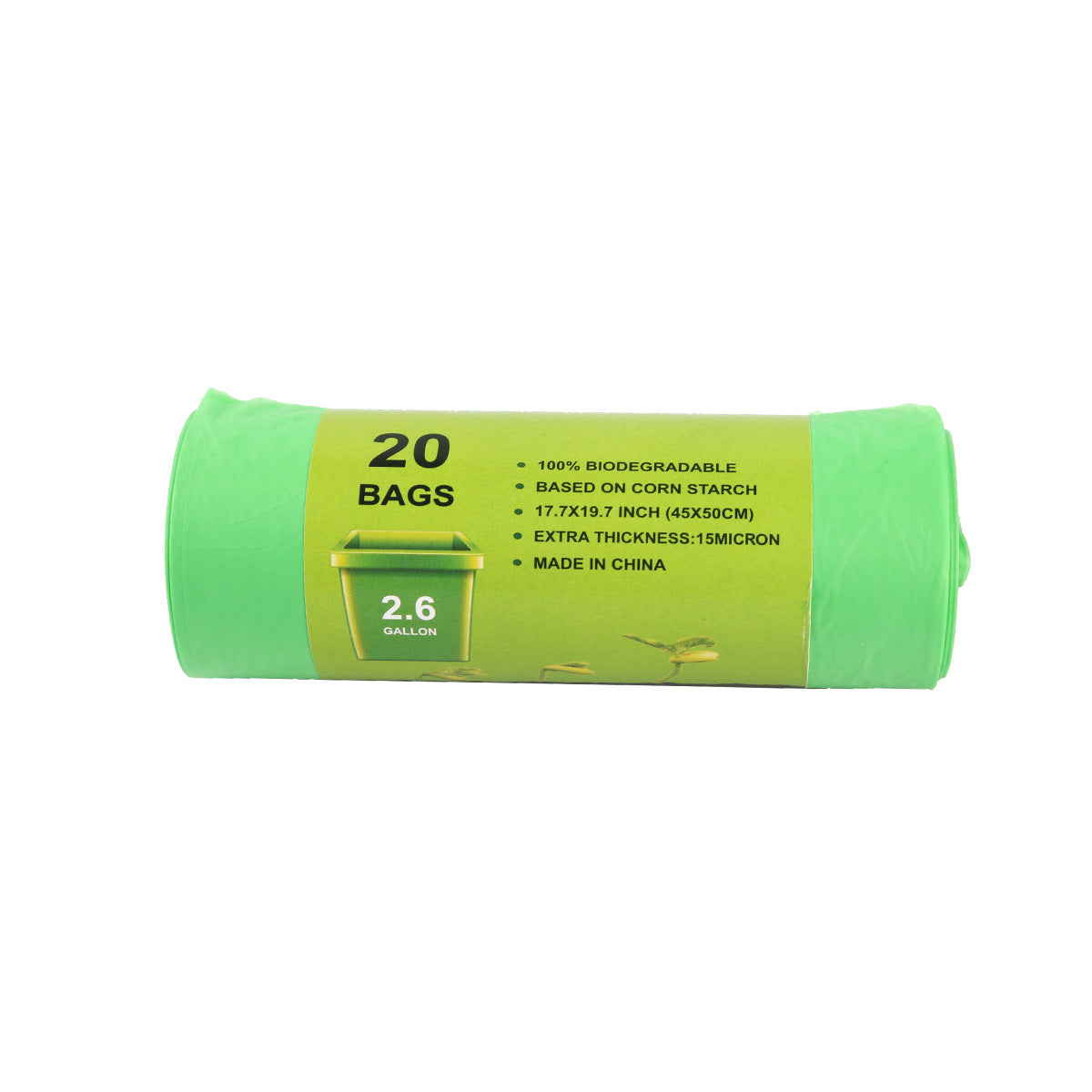 Biodegradable Cornstarch Garbage Bags – Various Sizes