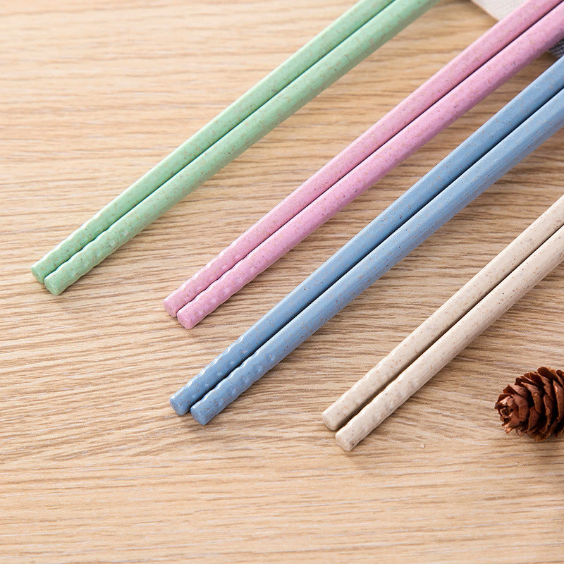 Reusable Wheat Straw Chopsticks – Sets of 1/2/5