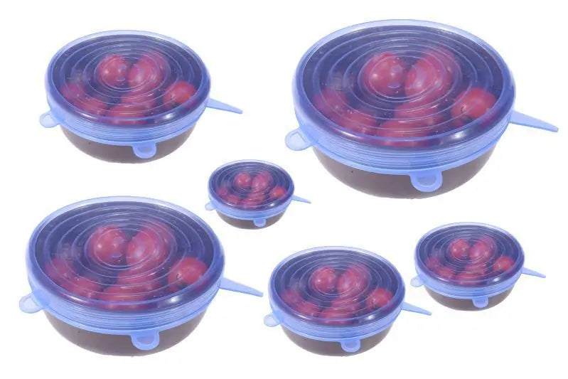 Reusable Silicone Lids - Set of 6