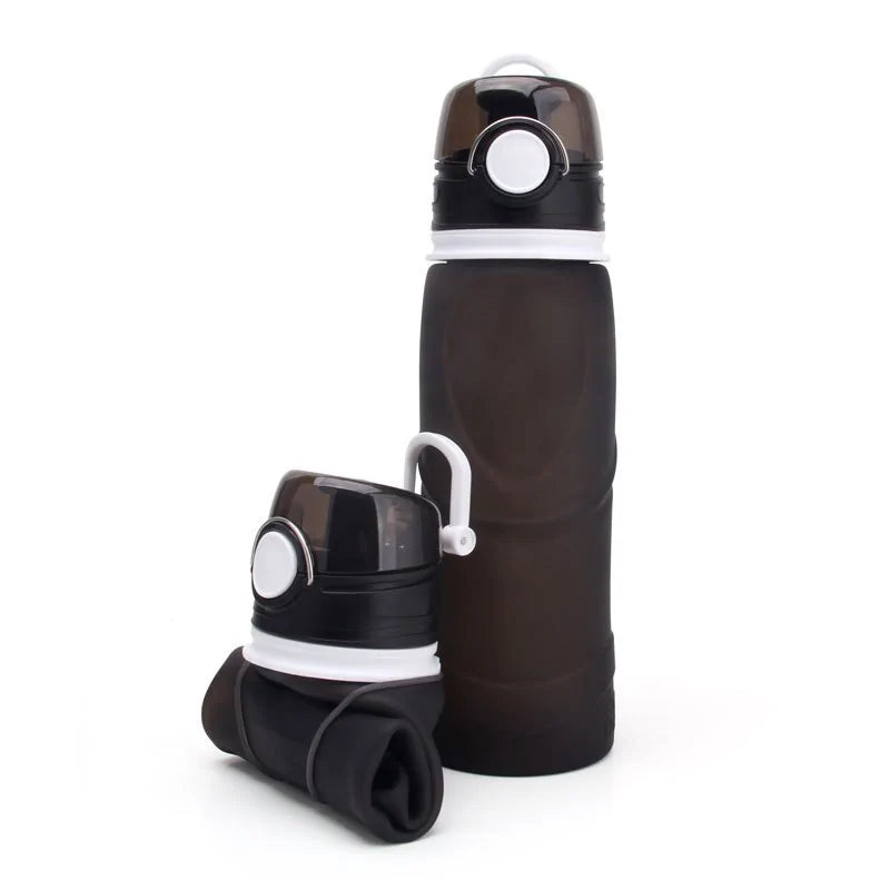 Silicone Water Bottle with Collapsible Design