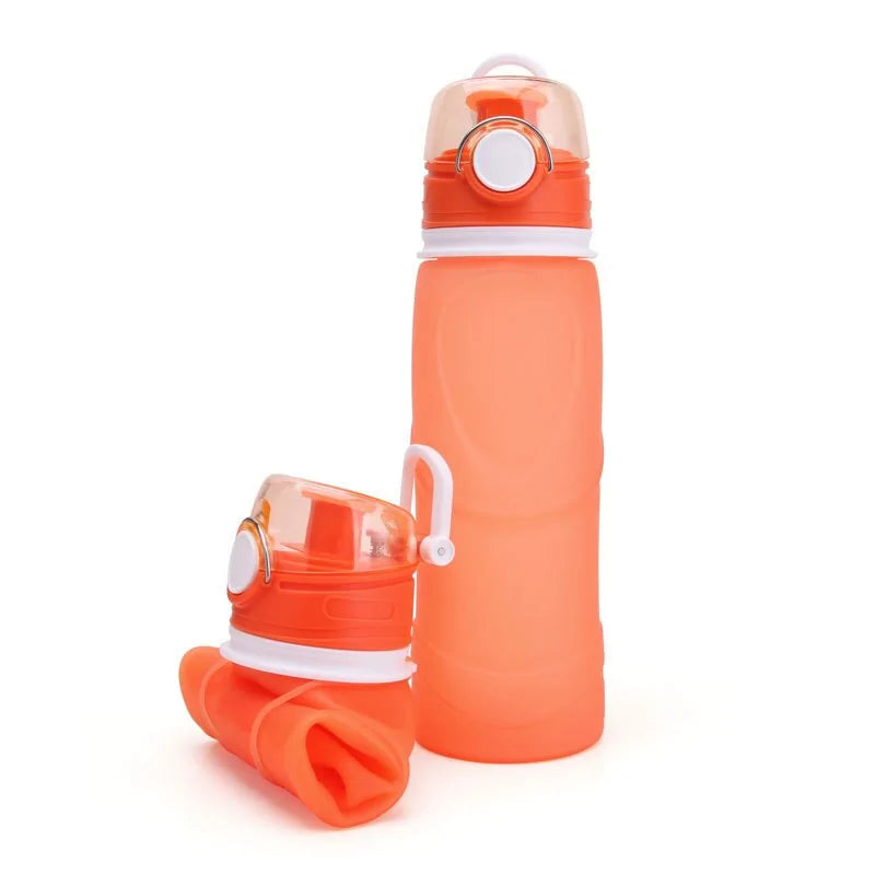 Silicone Water Bottle with Collapsible Design
