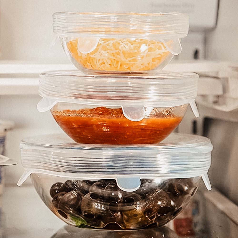 Reusable Silicone Lids - Set of 6