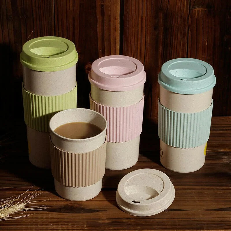 Wheat Straw Travel Mug – 350ml, 450ml, 550ml