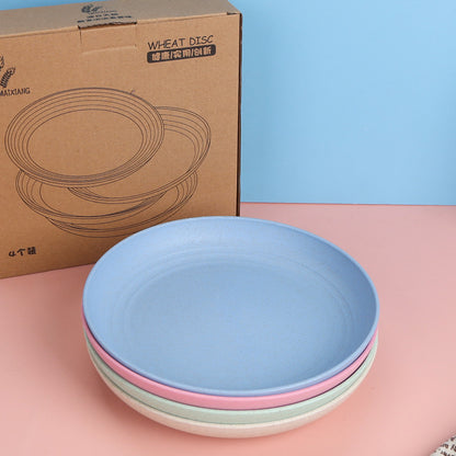 Wheat Straw Dinner Plates - Eco-Friendly & Biodegradable