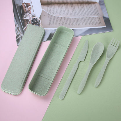 Sustainable Cutlery Set – Knife, Fork, and Spoon with Box