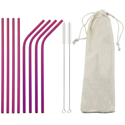 Reusable Stainless Steel Straw Sets