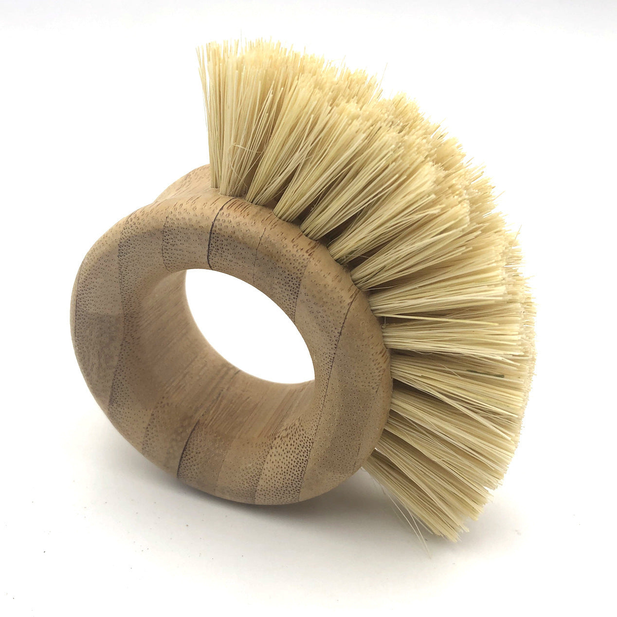 Scrubbing Bamboo Dish Brush with Sisal Bristles