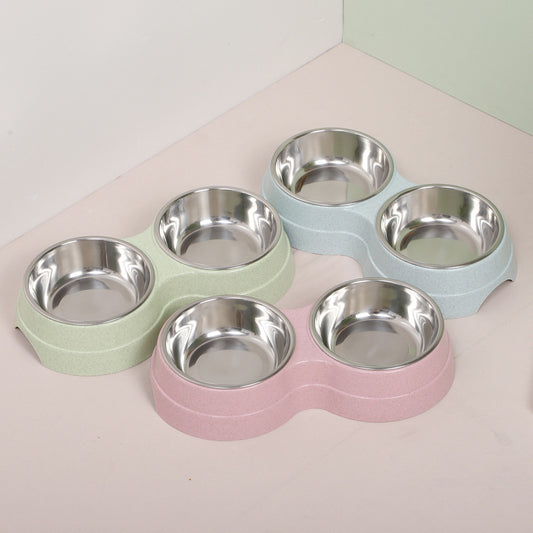 Wheat Straw Small Pet Bowl – Eco-Friendly, Durable, and Cute