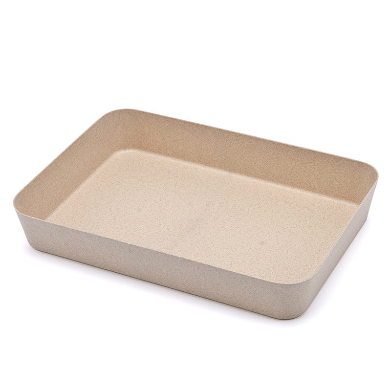 Wheat Straw Storage Box & Drawer Organizer