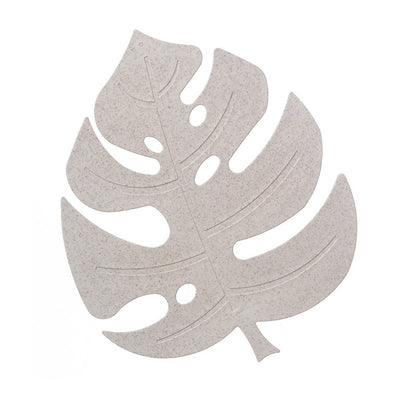 Wheat Straw Leaf-Shaped Kitchen Mat