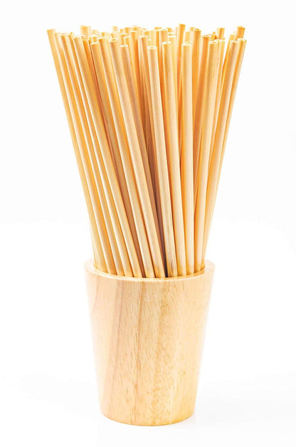 Biodegradable Wheat Drinking Straws - 100 Pack