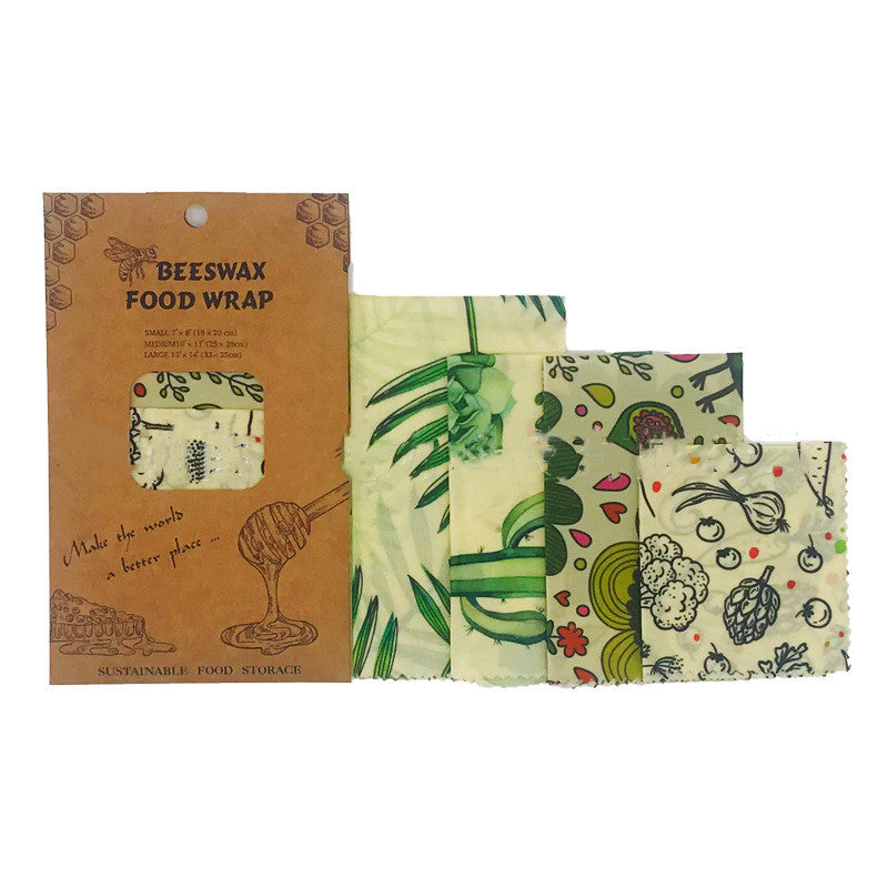 Beeswax Food Wraps – 3-Pack, 4-Pack & DIY Roll