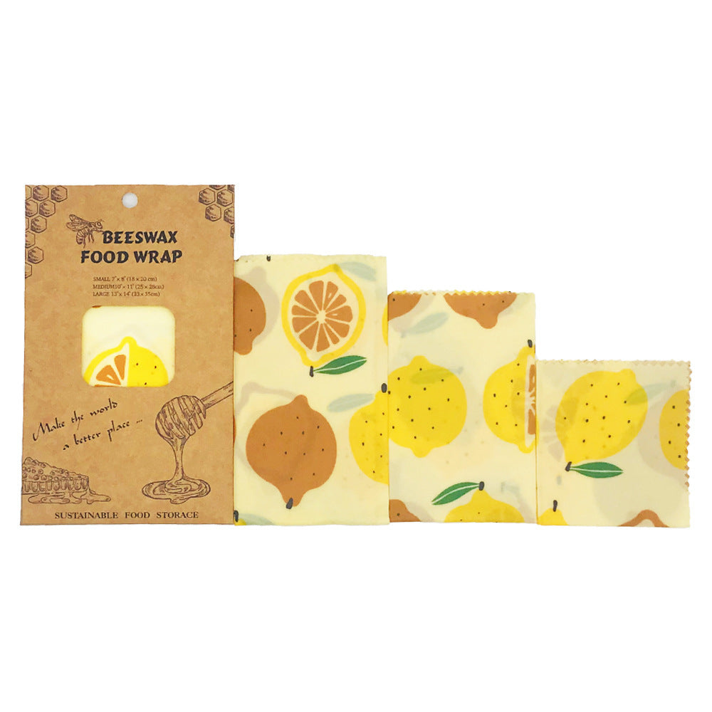 Beeswax Food Wraps – 3-Pack, 4-Pack & DIY Roll